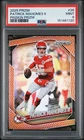 Patrick Mahomes II 2025 Prizm Pigskin Prizm Kansas City Chiefs 52/180 PSA 9