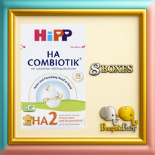 HiPP HA 2 Hydrolyzed Hypoallergenic Baby Formula For 6 months Older - 8 Boxes