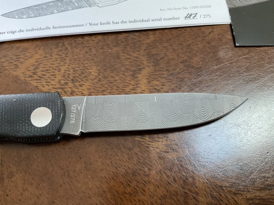 Boker Rangebuster Rob Thomas Damascus Blade Edición Limitada #127 de 275 Foto 3 de 4