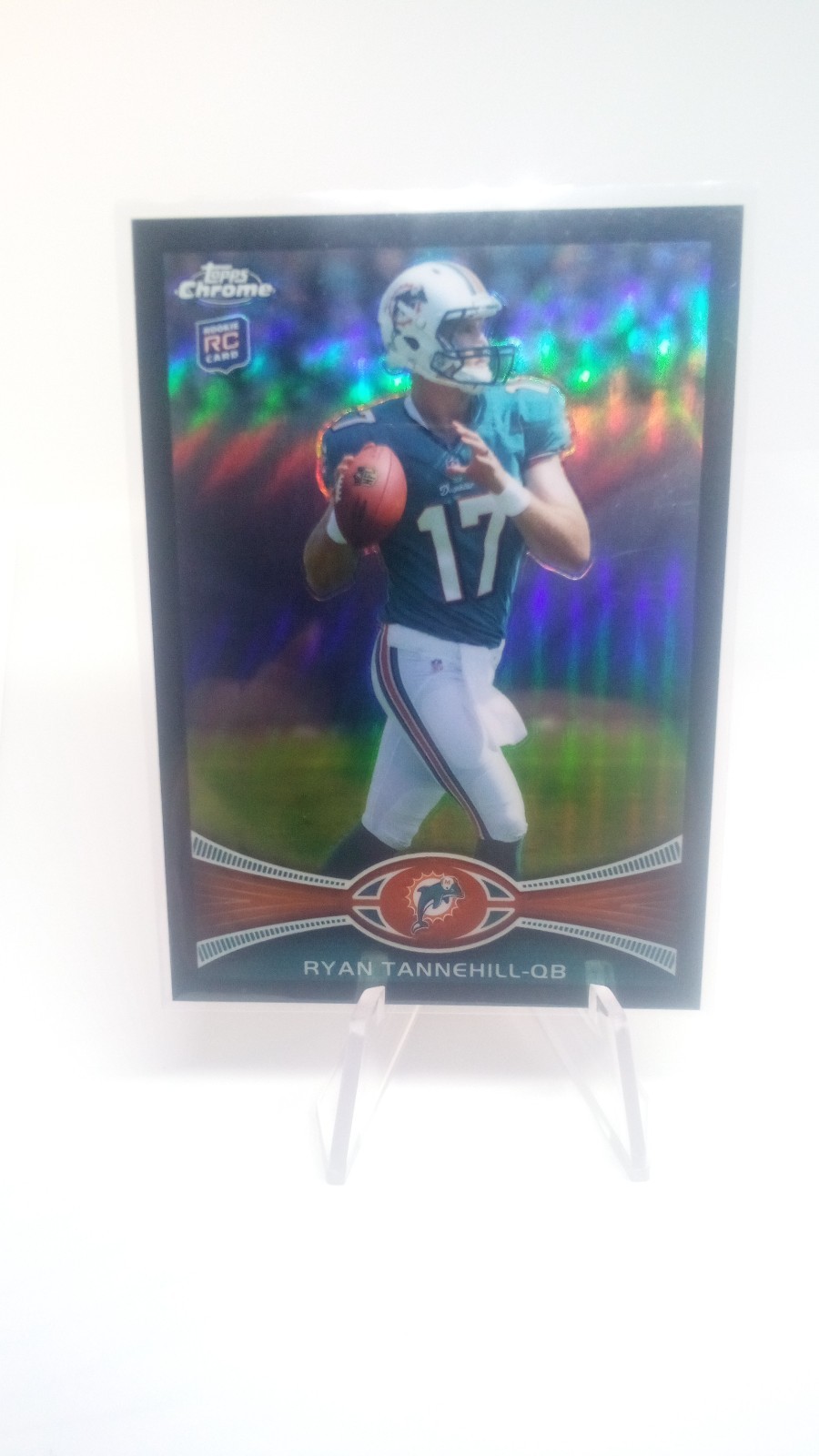 2012 Topps Chrome - Ryan Tannehill #109 Black Refractor /299 (RC)