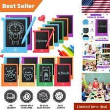 Portable 4.5" Mini LCD Doodle Boards - 16 Colorful Learning Tablets for Kids