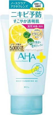 BCL AHA Cleansing research Facial wash 120g skin VC Medicat Fresh Citrus JP