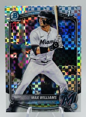 2025 Bowman Draft MAX WILLIAMS 1st Chrome X-Fractor #BDC-68 Marlins Prospect
