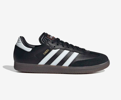 ADIDAS TRAINERS SAMBA 43 1/3 - SIZE: MEN 9.5 (AU/UK M9) - BLACK/WHITE