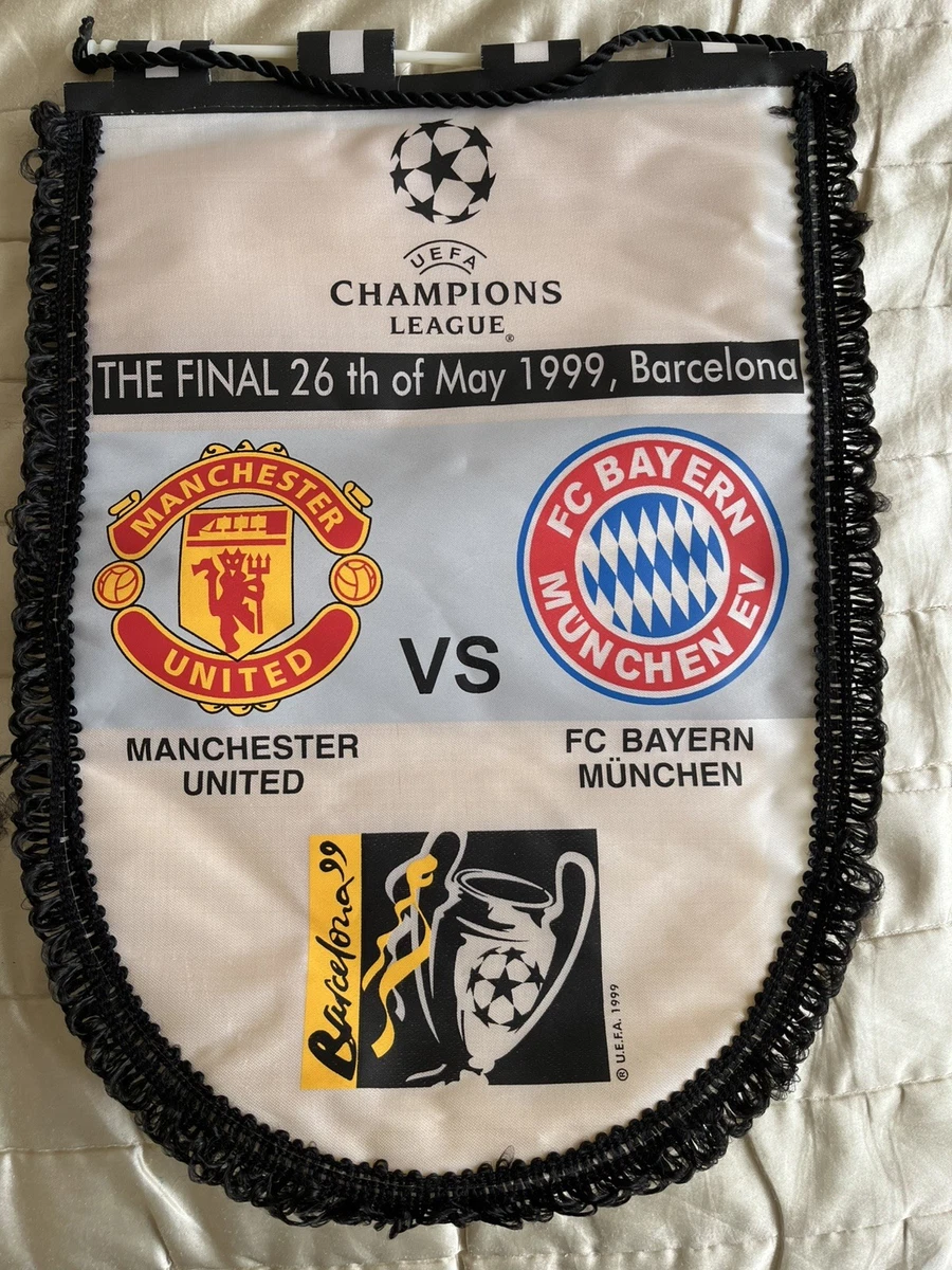 Fanion Ancien Manchester United - Pennant MU - Angleterre - Vintage Football