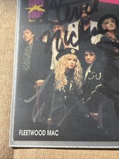 Fleetwood Mac SIGNED PROSET MUSIC CARD 1991 WITH COA  RARE Signed By Stevie Nick