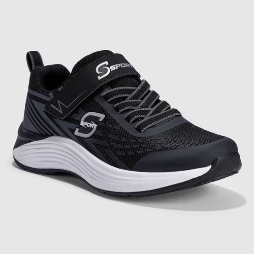 S Sport By Skechers Kids' Spencer Sneakers: Hook & Loop Cushioned Insole S Sport By Skechers Kids' Spencer Sneakers: Hook & Loop Cushioned Insole