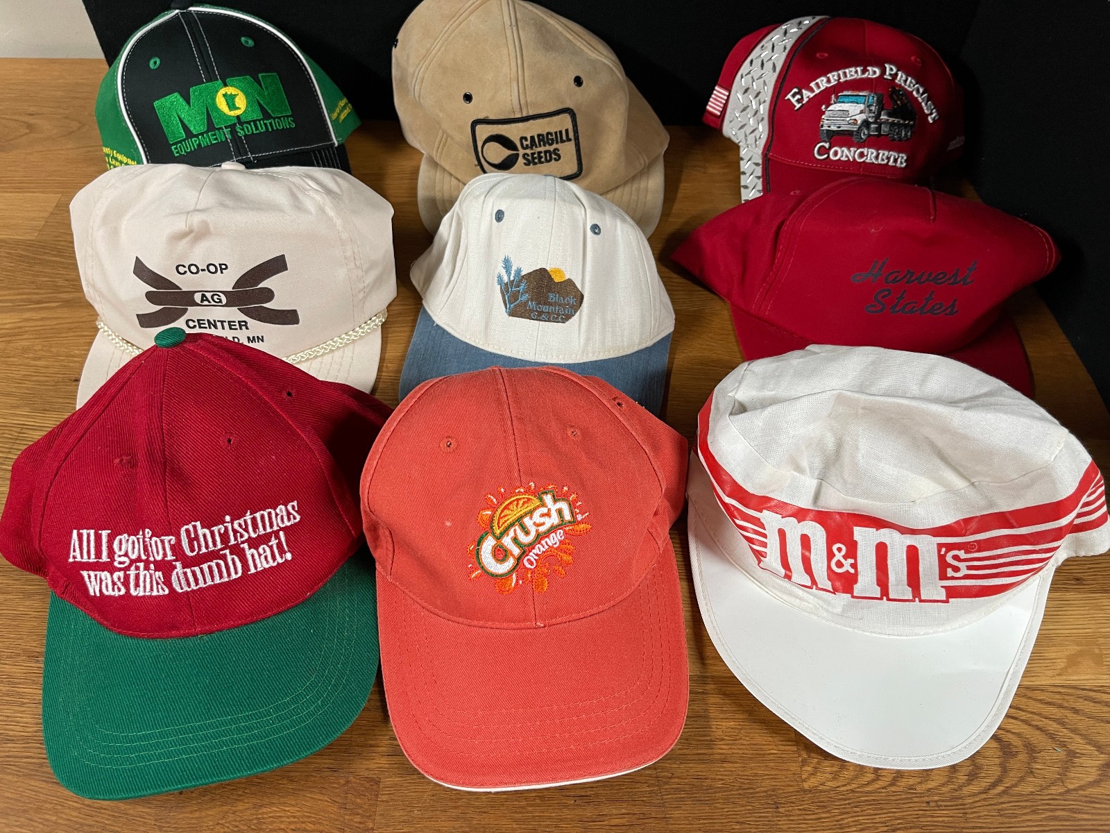 Lot 22 Assorted Baseball Style Solid Back Caps Ad… - image 4