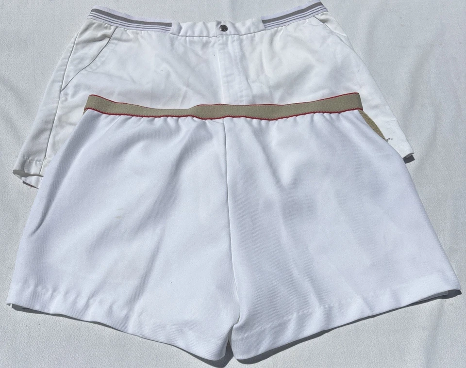 Pantalones Cortos Estilo Tenis Blanco De Colección Para Hombre Talla 36/38 Dunlop Jimmy Connors Robert Bruce Foto 4 de 4