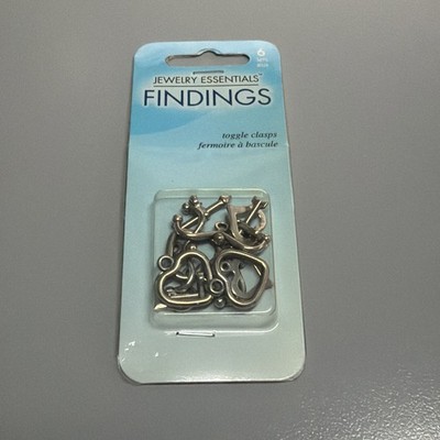 Jewelry Essential Findings, Toggle Clasps, Heart With Arrow, Toggle,  pewter 