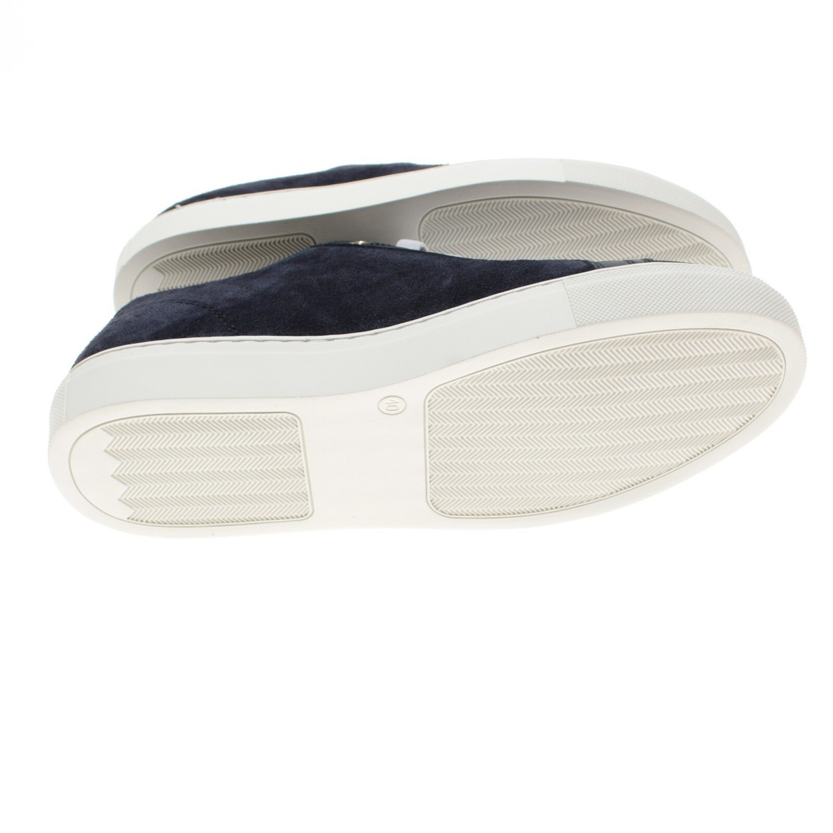 Pastori NWB Julius Slip-On Suede Sneakers Size 40.5 US 7.5 in Navy Blue Pastori NWB Julius Slip-On Suede Sneakers Size 40 US 7 in  main image 2