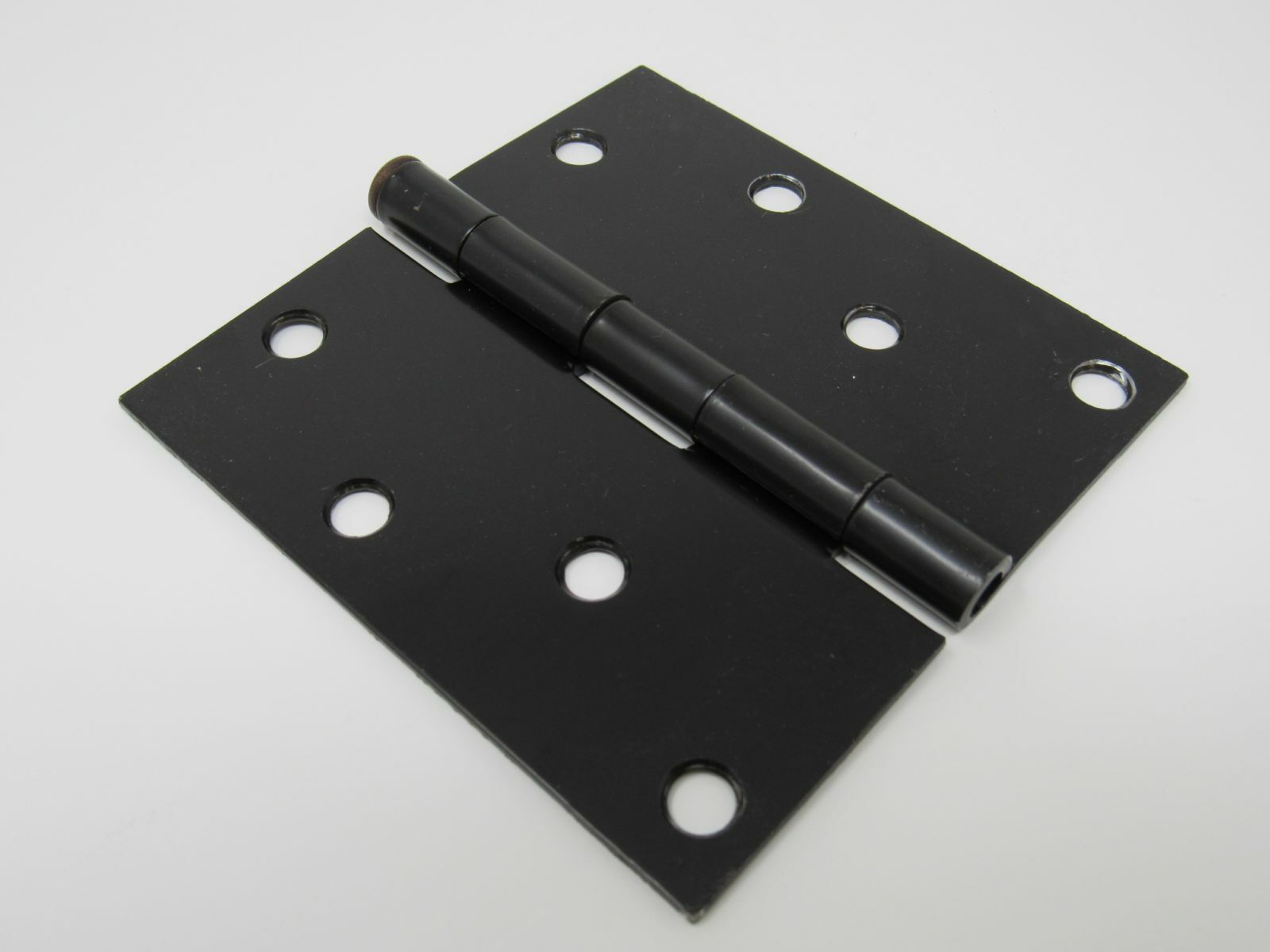 Designer Door Hinge 4-in Oil Rubbed Bronze 4 Holes Square Corners