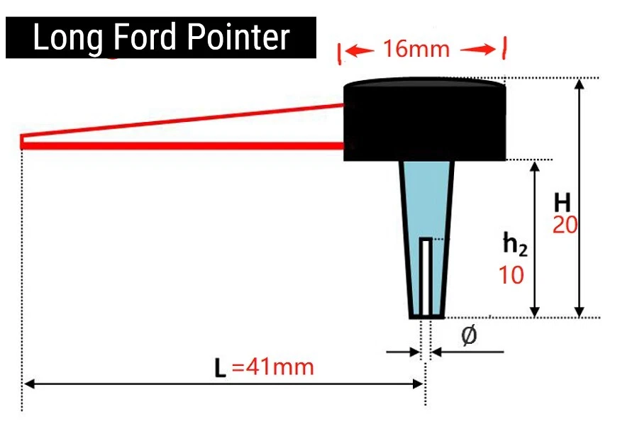 Agulhas ponteiro personalizadas cluster calibre para Ford F150 E150 2004 04 06 07 08 branco - Imagem 3 de 4