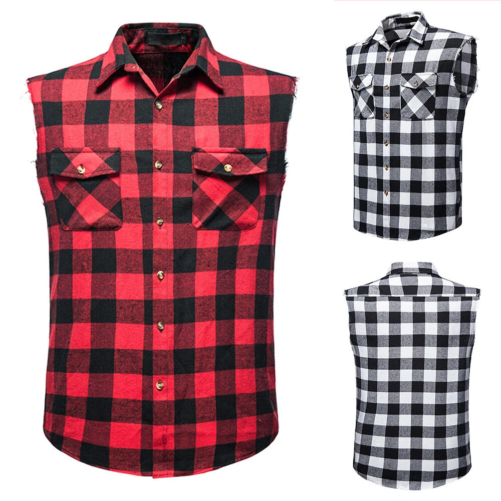 Camicie senza maniche best sale uomo