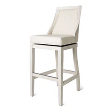 Maven Lane Vienna Swivel Kitchen Bar Height Stool 31"H, White Oak Finish (Used)