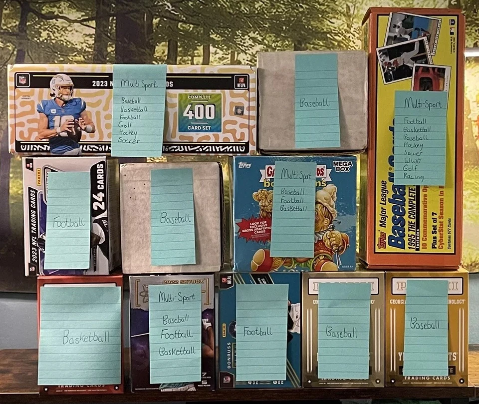 Multi-Sport Box Lot! (1x)! Baseball! Football! Soccer! Hockey! Golf! Wrestling! - Image 2 of 3