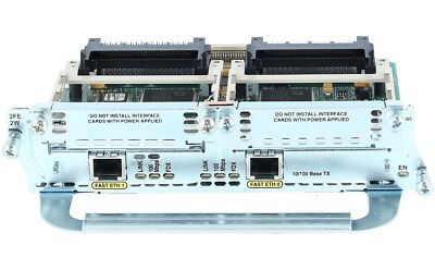 CISCO - NM-2FE2W - 2-port 10/100 Ethernet 2 WAN Card Slot Network Module