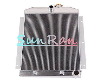 3Row #5100 Aluminum Radiator Fit For 1947-1954 Chevrolet Truck 20.7'' H x 19.2'' W