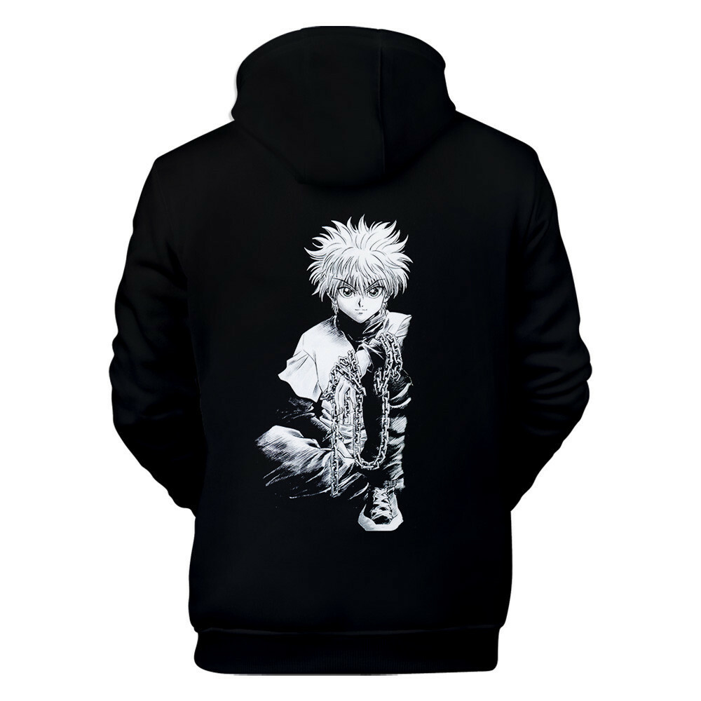 Hunter X Hunter Gon Killua Chibi Hoodie Rock And Roll Hoodies Spring Autumn  Fleece Zipper Sweatshirt Harajuku