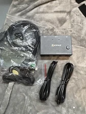 KCEVE 2 Ports KVM Switch Dual Display - Model KC-KVM202 With Connectors