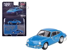 1963 PORSCHE 901 BLUE "QUICKBLAU" 1/64 DIECAST MODEL CAR BY MINI GT MGT00707