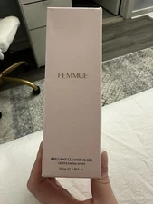 Femmue: Brilliant Cleansing Gel 3.38 fl oz NIB Gentle Foaming Gel Face Cleanser