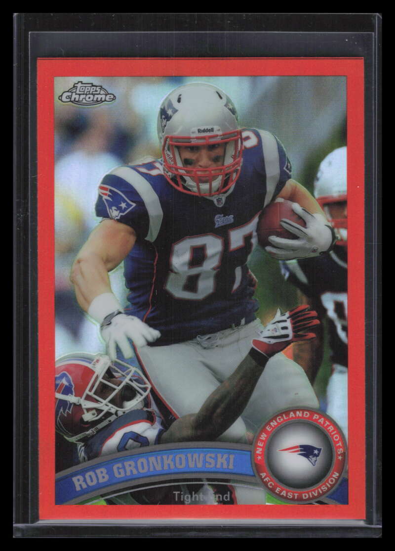 2011 Topps Chrome Orange Refractor 132 Rob Gronkowski