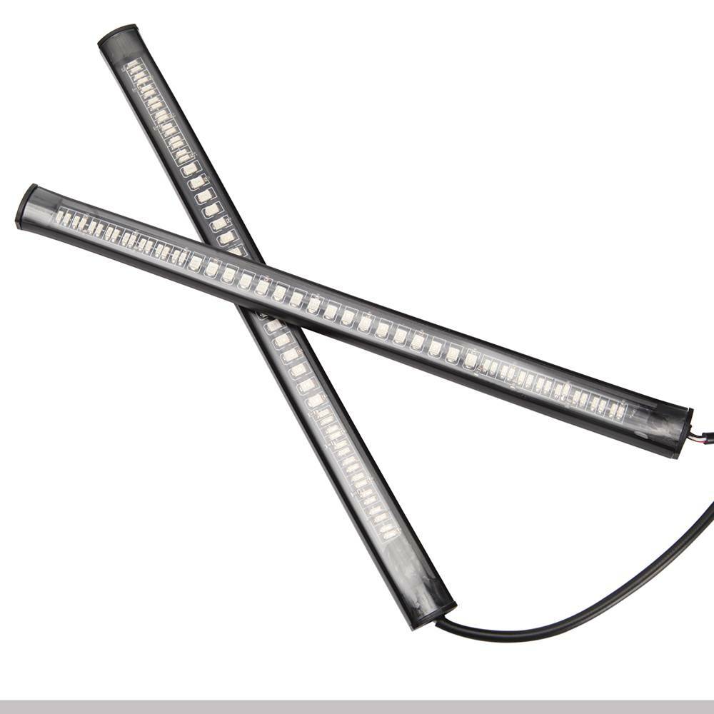 Flexible LED Motorcycle Light Bar With Brake & Turn Signals - 11 Inch, Smoked Lens 3 thumbnail image