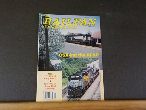 Railfan & Railroad Magazine 1992 September CSX-ing the RF&P