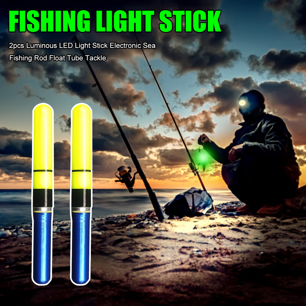 2pcs Fishing Float Lightstick Electronic Fishing Rod Light Sticks