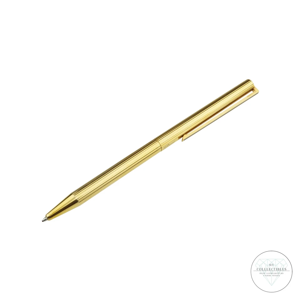 S.T. Dupont Classique Kugelschreiber 925er Silber Vermeil Gold Schwarz mit Box - Bild 3 von 4