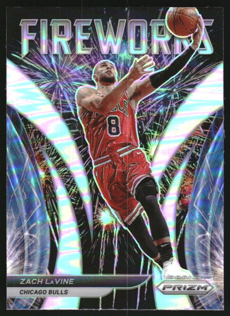 2021-22 Panini Prizm Fireworks Prizms Silver #20 Zach LaVine