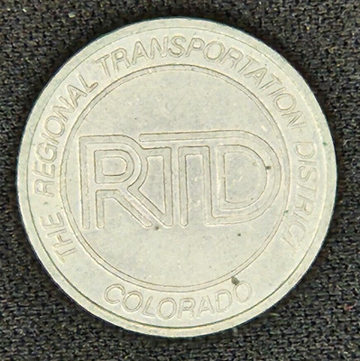 Regional Transportation District Colorado RTD Transit Token