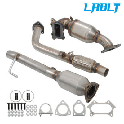 LABLT Front Manifold & Rear Catalytic Converter For 2013-2017 Honda Accord 2.4L