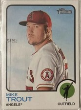 2022 Topps Heritage - Team and Name Color Swap Variation #100 Mike Trout