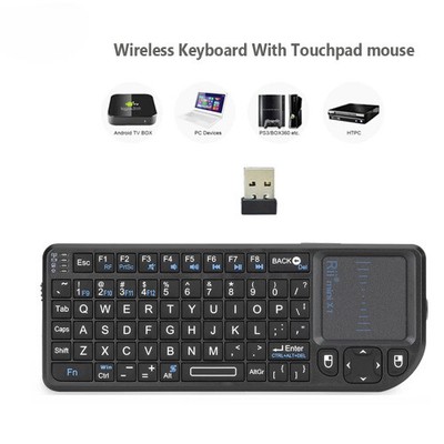 2.4GHz Mini Wireless Keyboard English/ES/FR Keyboards with TouchPad