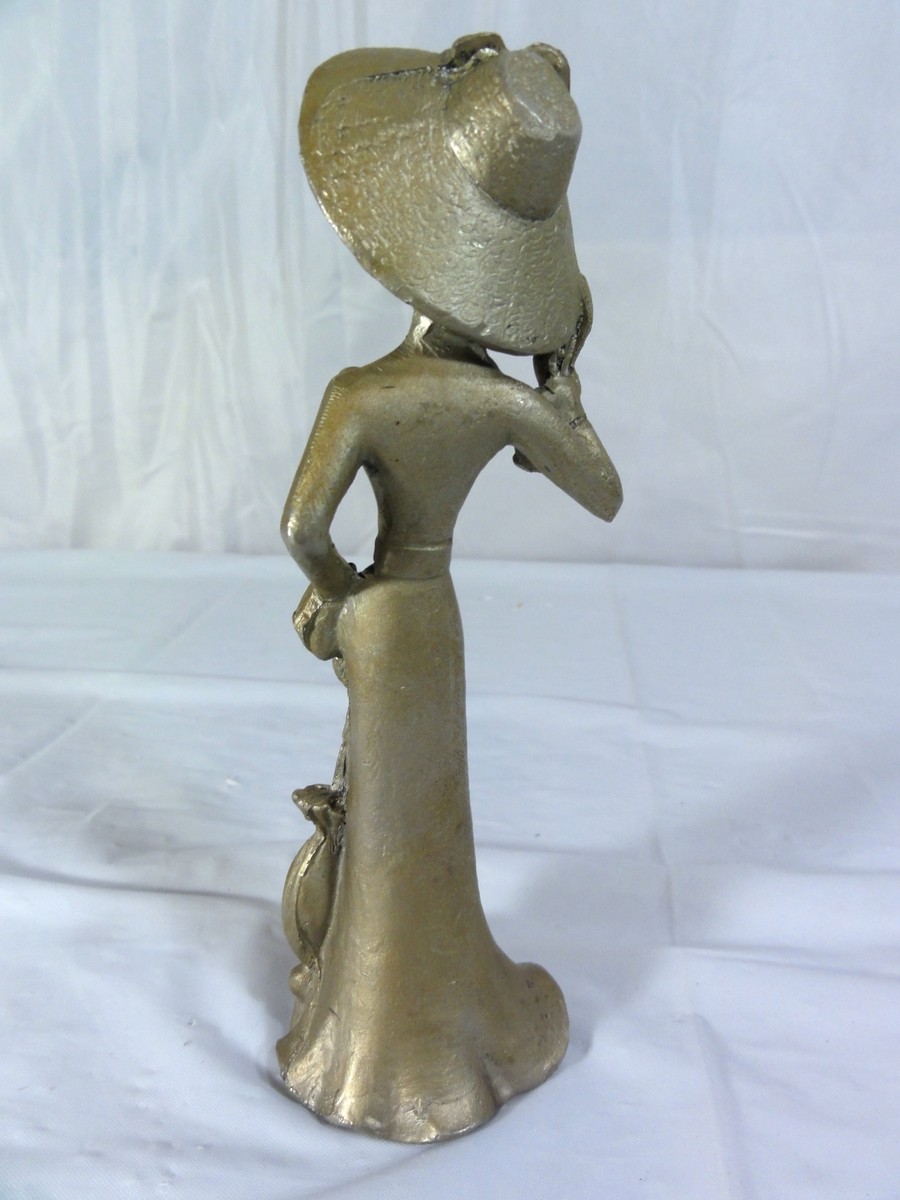 Vintage Peltro Cesellato A Mano Pewter Figure - Young Woman | eBay