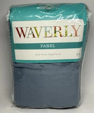 Waverly Serendipity Blue Polyester Curtain Panel 50"x84" Light Filtering New