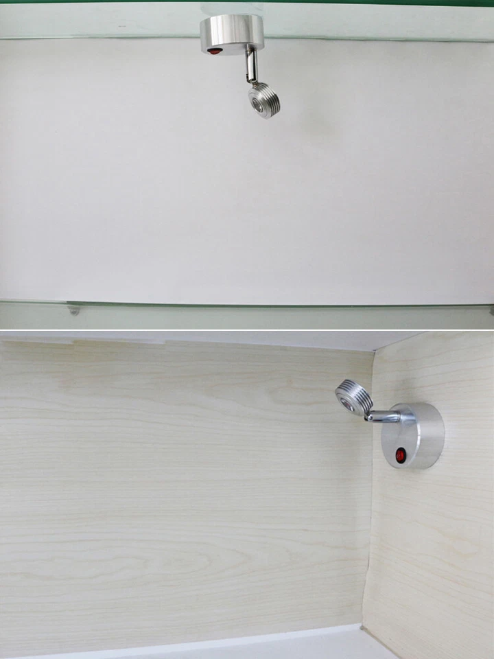 Luz de lectura portátil LED 3W a batería lámpara de cabecera botón joyería tienda Foto 4 de 4