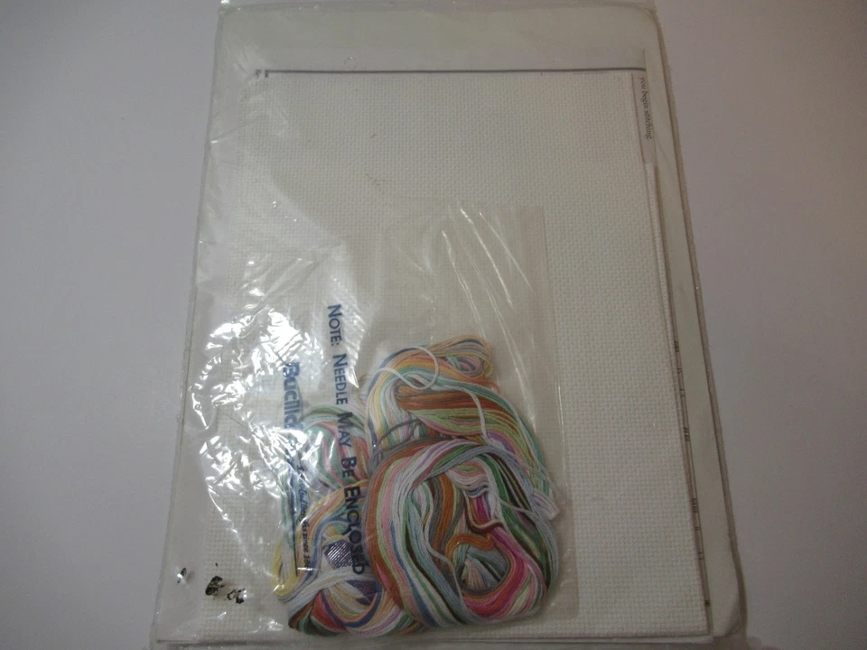 New Bucilla Counted Cross Stitch Gardening Bunnies Birth Record #40756 (1993) - Image 4 of 4