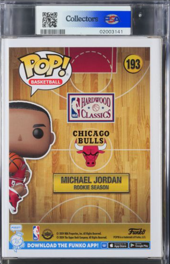 Michael Jordan Rookie Season Basketball 193 Funko Pop! PSA 10 GEM