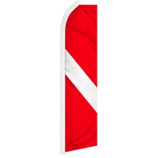 Diver Advertising Swooper Feather Flutter Flag Scuba Diving Flag