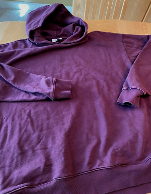 OUTDOOR VOICES STV.OV SWEATSHIRT SZ M BURGUNDY WINE HEAVYWEIGHT OVERSIZE