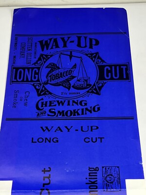 Antique Early 1900s Paper Label Advertisement Dillon Way Up Tobacco  5 X 12 