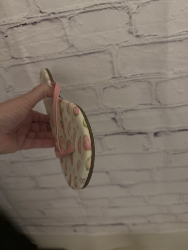 Chanclas para mujer LC Lauren Conrad rosa con estampado de sandía talla 9M - Imagen 10 de 10