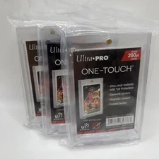 Ultra Pro One-Touch Thick Card 260pt Point Magnetic Card Holder - LOT of 3