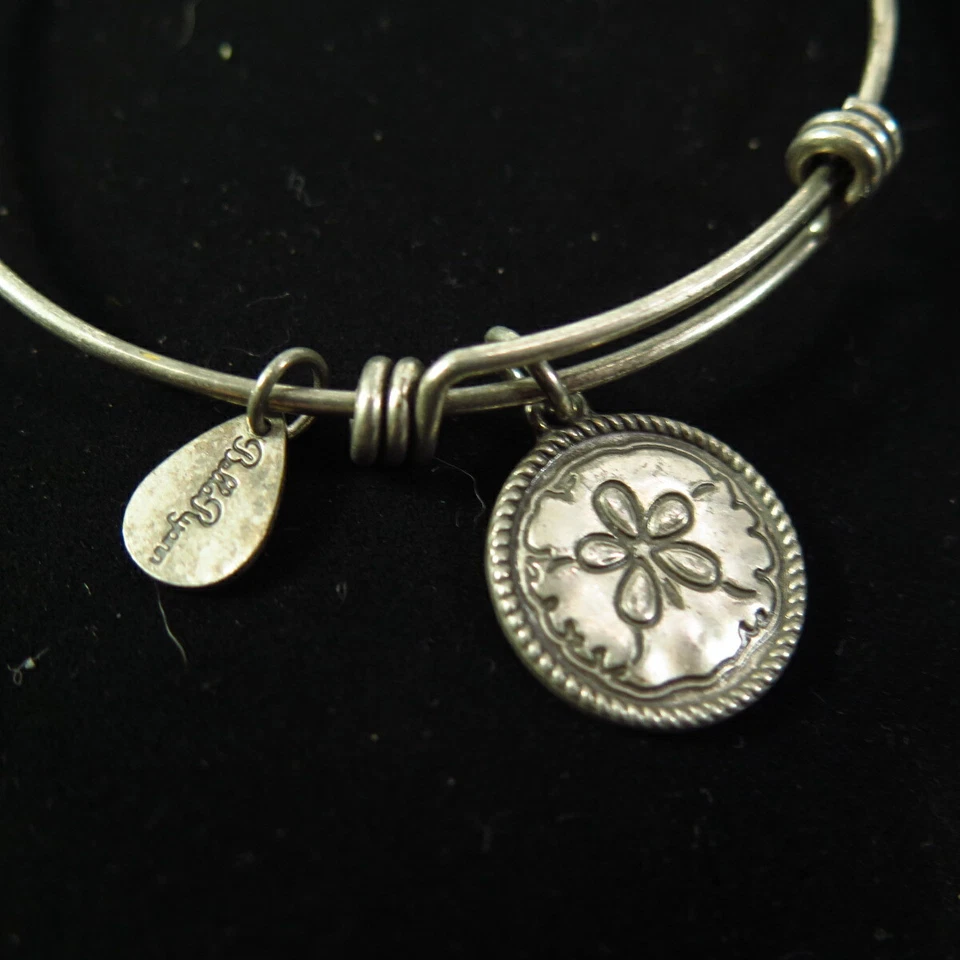 Bella Ryan Silver Tone Expandable Charm Bangle Bracelet - Image 2 of 3