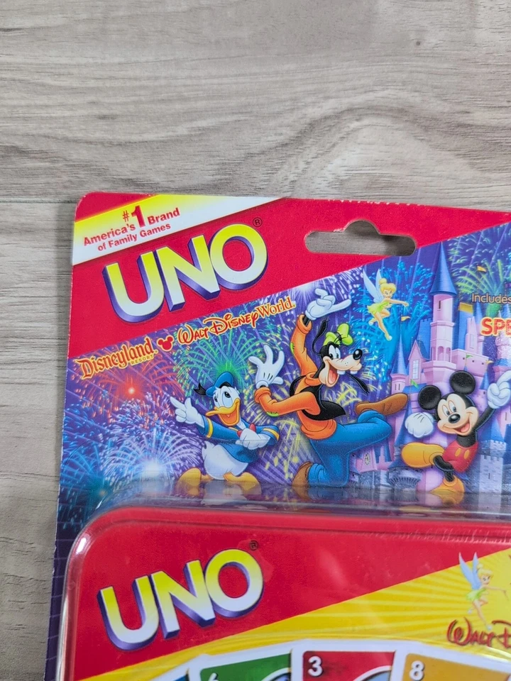 Vintage UNO Special Edition Card Game DISNEY THEME PARK Mattel Disneyland (RARE) - Image 3 of 4