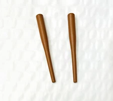 2 Bats ~ BROWN baseball Bats for Bobbleheads Bobblehead Replacement Bat SGA