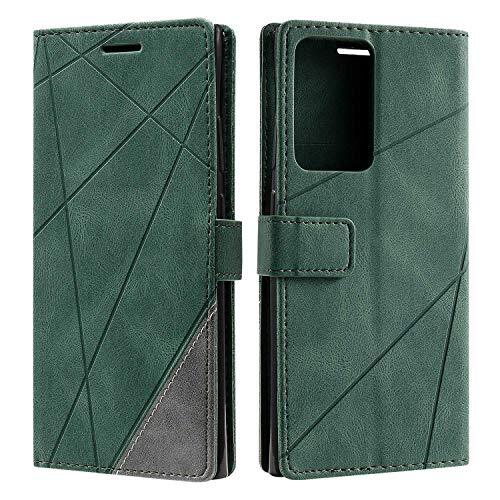 SONWO Cover per Galaxy Note 20 Ultra, Flip Caso in PU Pelle Case Cover (T7H)